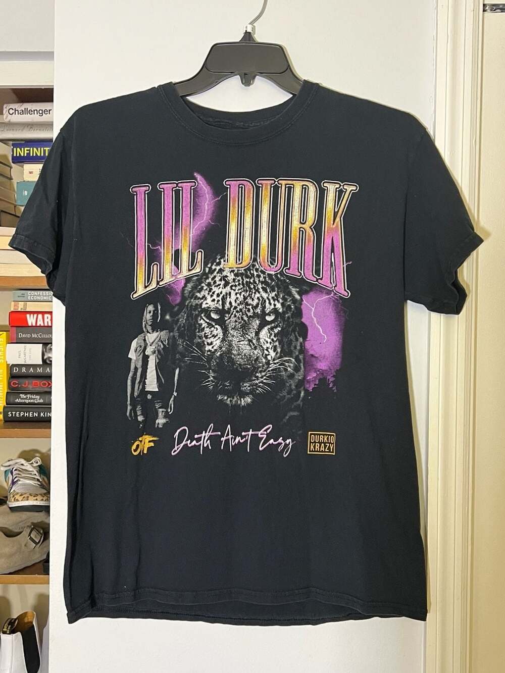Lil Durk 'Death Ain't Easy' Graphic T-Shirt OTF Durkio Krazy